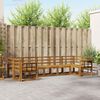 vidaXL Conjunto de sof&aacute;s de exterior 7 pcs Natural