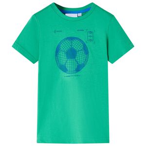 Camiseta infantil verde ne&oacute;n 104
