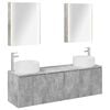 vidaXL Juego de Muebles de Ba&ntilde;o 5 uds. Gris Hormig&oacute;n