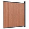 vidaXL Panel de valla WPC marr&oacute;n 173x186 cm