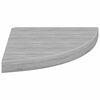 vidaXL Estante de esquina de pared MDF gris hormig&oacute;n 35x35x3,8 cm