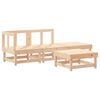 vidaXL Juego de muebles de jard&iacute;n 4 piezas madera maciza de pino