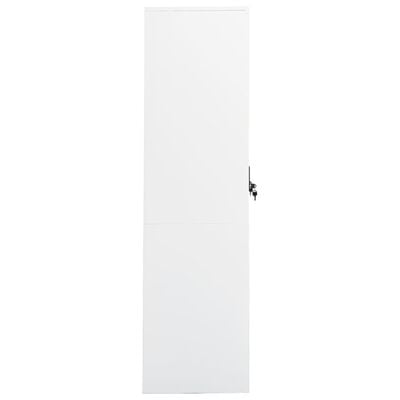 vidaXL Armario de acero blanco 80x50x180 cm