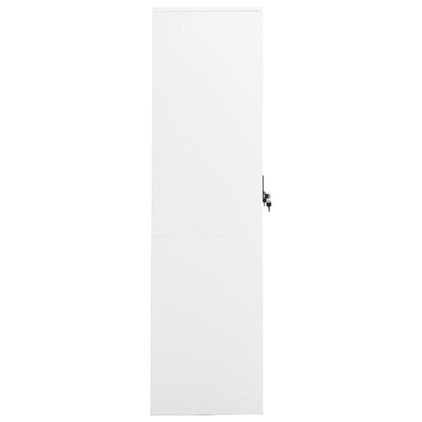 vidaXL Armario de acero blanco 80x50x180 cm