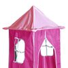 vidaXL Cama alta para niños con torre madera pino rosa 80x200 cm