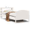 vidaXL Estructura de cama sin colch&oacute;n madera de pino blanca 90x200 cm