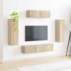 vidaXL Mueble de TV 5 pcs Roble Sonoma