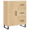 vidaXL Aparador alto madera contrachapada color roble 69,5x34x180 cm