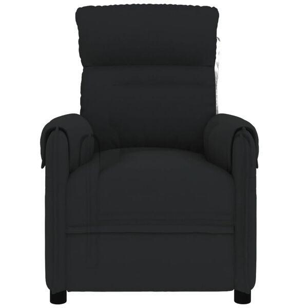 vidaXL Sillón de masaje eléctrico tela negro