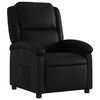 vidaXL Sill&oacute;n reclinable de piel sint&eacute;tica negra