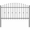 vidaXL Valla de Piquete ASTEN 200 x 150 cm Negro