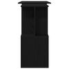 vidaXL Escritorio Roble Negro 200 x 50 x 76 cm Madera de ingenier&iacute;a