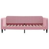 vidaXL Sof&aacute; cama sin colch&oacute;n terciopelo rosa 80x200 cm