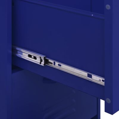 vidaXL Armario de almacenamiento acero azul marino 42,5x35x101,5 cm