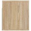 vidaXL Mesita de noche de pared roble Sonoma 50x36x40 cm