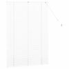 vidaXL Persiana para Ventana con cortinas Manual Blanco Aluminio