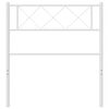 vidaXL Cabecero de metal blanco 107 cm
