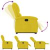 vidaXL Sill&oacute;n el&eacute;ctrico reclinable elevable de terciopelo amarillo