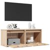 vidaXL Armarios de pared 2 uds madera maciza de pino 45x30x35 cm