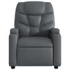 vidaXL Sill&oacute;n reclinable elevable el&eacute;ctrico de cuero sint&eacute;tico gris