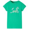 Camiseta infantil verde ne&oacute;n 116