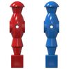 vidaXL Jugadores de futbol&iacute;n 22 uds. Azul y Rojo 2,4 x 2,1 x 9,7 cm PP