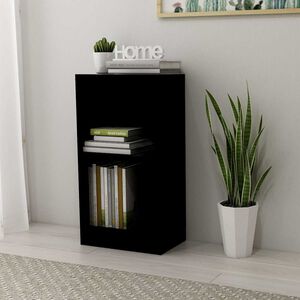 vidaXL Estanter&iacute;a de madera de ingenier&iacute;a negra 40x24x75 cm