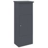 vidaXL Caja de entrega de paquetes Antracita 44,5 x 29 x 110,5 cm