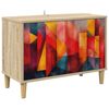vidaXL Mueble de TV HEESCH 69 x 33 x 50 cm Sonoma Madera de ingenier&iacute;a