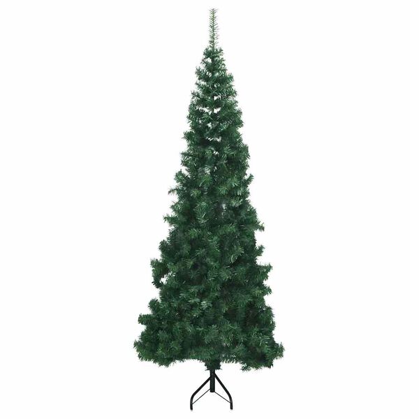 vidaXL &Aacute;rbol de Navidad artificial de esquina verde 210 cm PVC