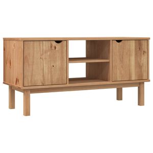 vidaXL Mueble de TV OTTA madera maciza de pino 113,5x43x57 cm