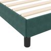 vidaXL Cama tipo Box Spring con colch&oacute;n Verde oscuro 80 x 210 cm tela