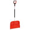 vidaXL Pala quitanieves aluminio rojo 136 cm