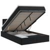 vidaXL Cama otomana con colch&oacute;n Negro 120 x 190 cm Terciopelo
