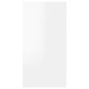 vidaXL Mueble de TV madera contrachapada blanco brillante 30,5x30x60cm