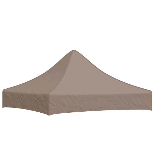 vidaXL Techo de carpa para celebraciones gris taupé 2x2 m 270 g/m²