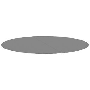 vidaXL Tapiz de suelo piscina geotextil de poli&eacute;ster gris claro &Oslash;244cm
