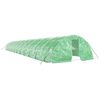 vidaXL Invernadero con estructura de acero verde 120 m&sup2; 24x5x2,3 m