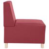 vidaXL Unidad de Sof&aacute; Modular sin Brazos 2 pcs Rojo vino
