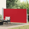 vidaXL Toldo lateral de jard&iacute;n o terraza 160x300 cm rojo