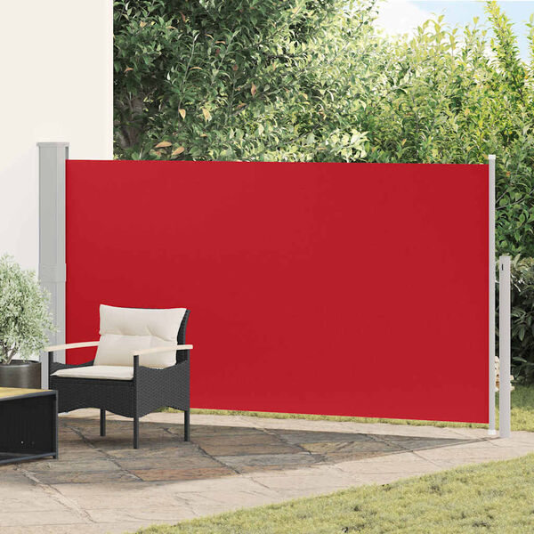 vidaXL Toldo lateral de jard&iacute;n o terraza 160x300 cm rojo