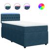 vidaXL Cama box spring con colch&oacute;n terciopelo azul 90x200 cm