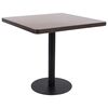 vidaXL Mesa bistr&oacute; MDF marr&oacute;n oscuro 80x80 cm