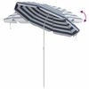 vidaXL Parasol de playa Azul y 206 x 206 x 212 cm Poli&eacute;ster y metal