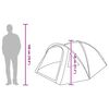 vidaXL Tienda de camping con techo Verde 308 x 268 x 130 cm Poli&eacute;ster