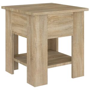 vidaXL Mesa de centro madera de ingenier&iacute;a roble Sonoma 40x40x42 cm