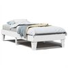 vidaXL Estructura cama sin colch&oacute;n madera maciza pino blanca 100x200cm