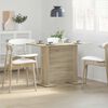 vidaXL Mesa de comedor madera contrachapada roble sonoma 110x60x75cm