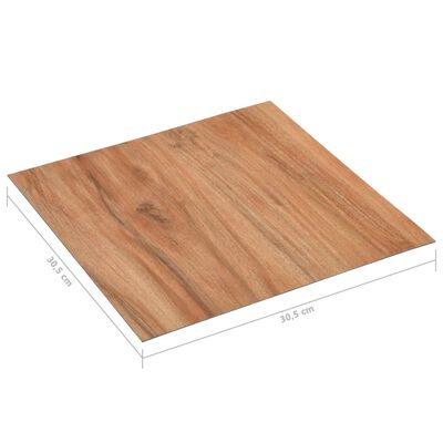 vidaXL Lamas para suelo autoadhesivas PVC color madera claro 5,11 m²