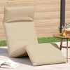 vidaXL Tumbona plegable beige 175x54x8,5 cm Tejido Oxford